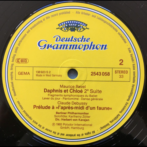 Berliner Philharmoniker, Herbert von Karajan - Karajan-Edition 100 Meisterwerke - Debussy: La Mer- Prélude À L`près-midi D'un Faune ·Ravel: Daphnis Et Chloé (1982) [1LP]