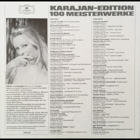 Berliner Philharmoniker, Herbert von Karajan - Karajan-Edition 100 Meisterwerke - Debussy: La Mer- Prélude À L`près-midi D'un Faune ·Ravel: Daphnis Et Chloé (1982) [1LP]