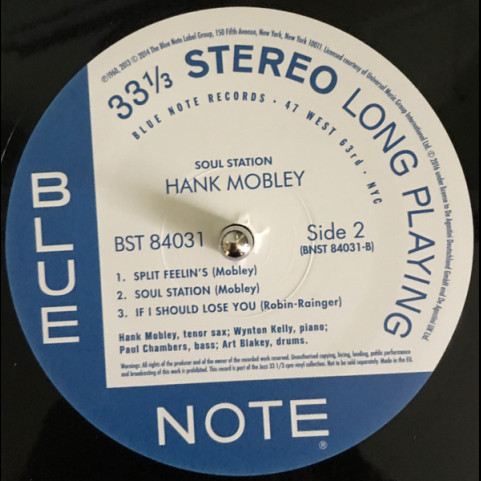 Hank Mobley - Soul Station (2016) [1LP] 180g