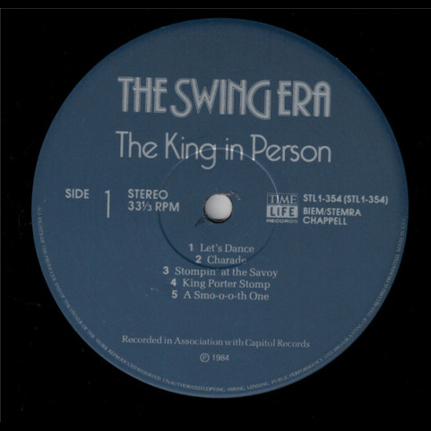 Various - The Swing Era  The King In Person (1984) [3LP] BOXSET