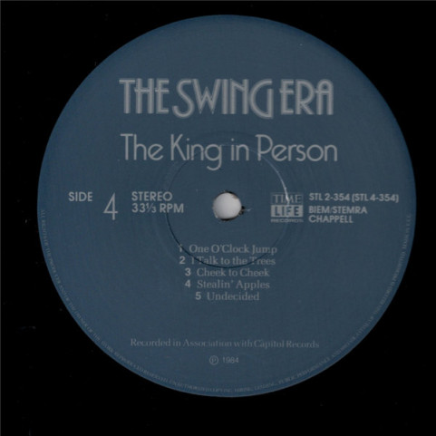 Various - The Swing Era  The King In Person (1984) [3LP] BOXSET