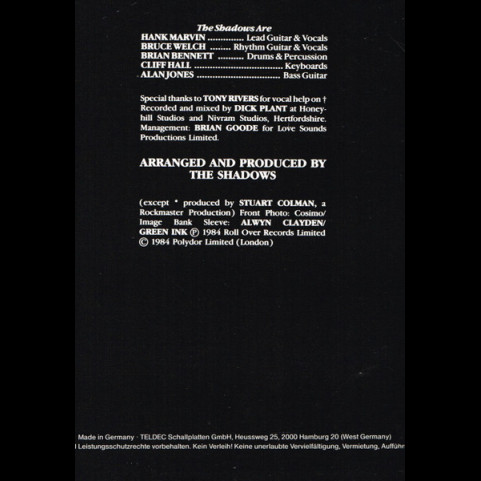 Shadows, The - Guardian Angel (1984) [1LP]