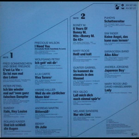Various - Top Hits Aktuell - 20 Giganten (1982) [1LP]