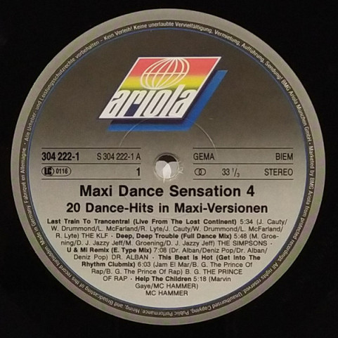 Various - Maxi Dance Sensation 4 (1991) [2LP]