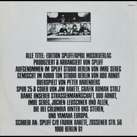 Spliff - 85555 (1982) [1LP]
