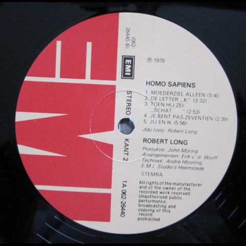 Robert Long - Homo Sapiens (1979) [1LP]