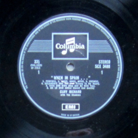 Cliff Richard & The Shadows & Norrie Paramor Strings, The - When In Spain [1LP]