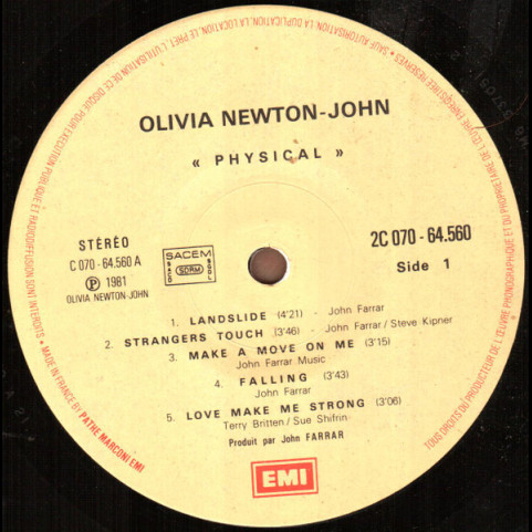 Olivia Newton-John - Physical (1981) [1LP]