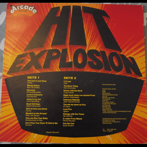Various - Hit Explosion - 20 Original Hits, 20 Original Artists (1976) [1LP]