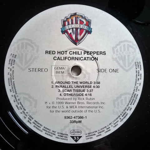 Red Hot Chili Peppers - Californication (1999) [2LP]