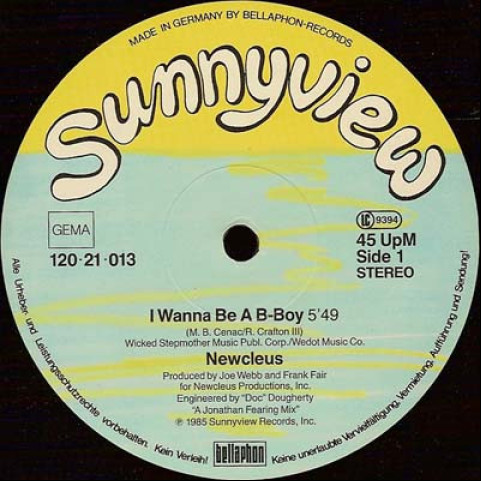 Newcleus - I Wanna Be A B-Boy (1985) [12"]